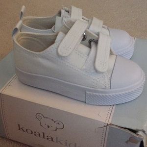 White Velcro sneakers